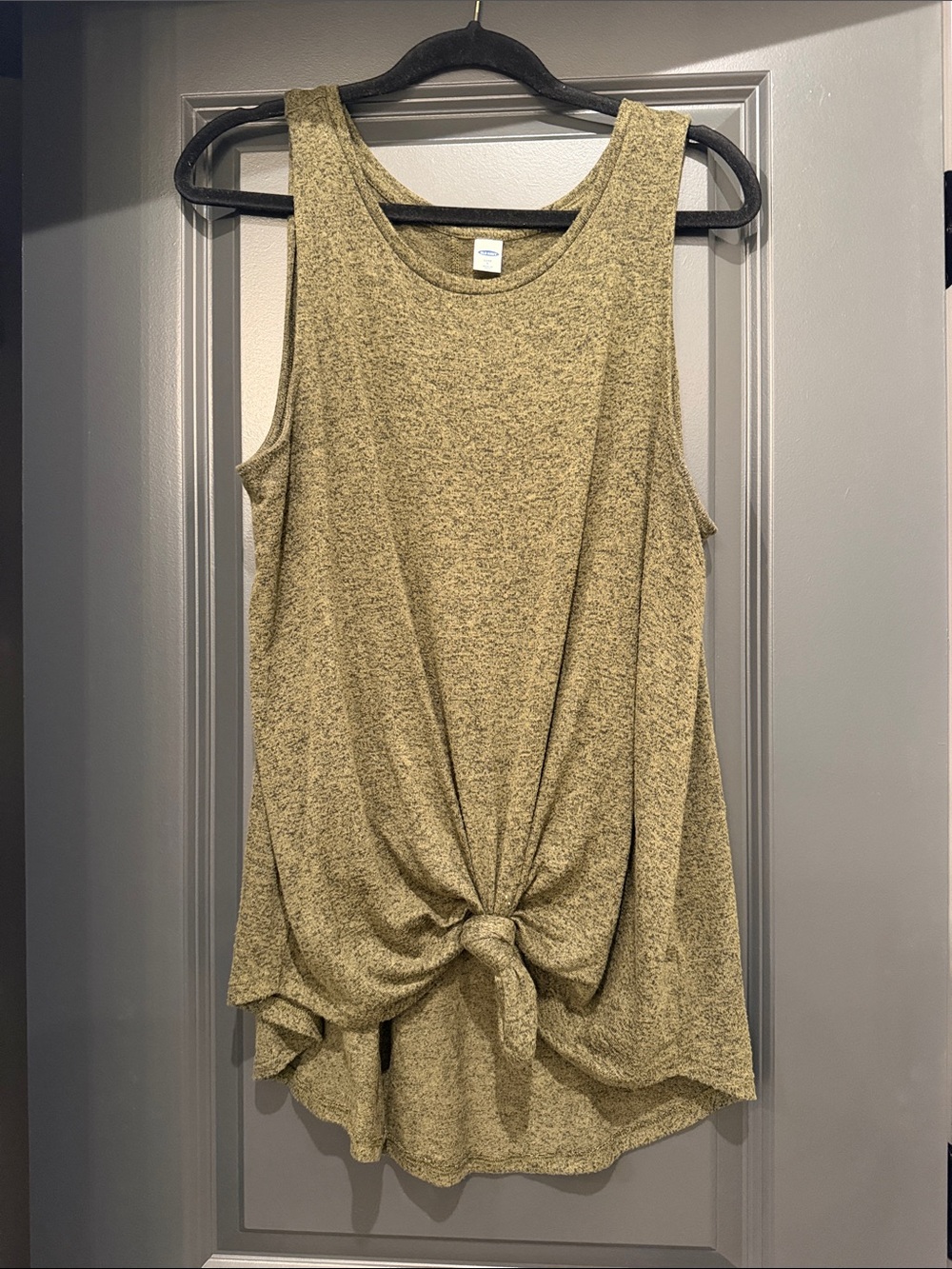 Old Navy Women’s “Luxe” Sleeveless Tie-Front Tank Top - Olive